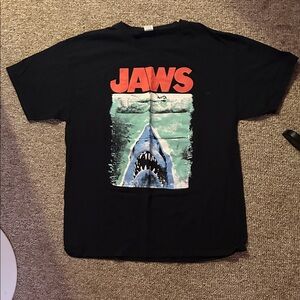 Black Jaws Graphic T-Shirt Jaws movie 1975. 50 years ago